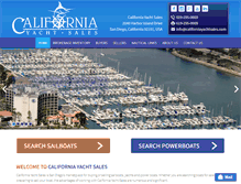 Tablet Screenshot of californiayachtsales.com